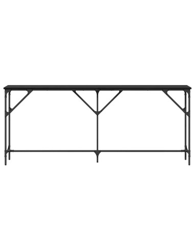 Tavolo consolle Rovere nero 180 x 23 x 75 cm