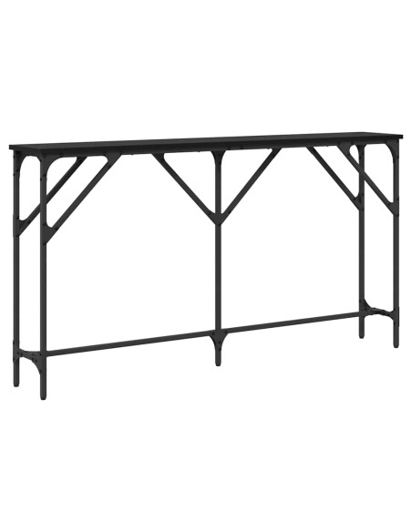 Tavolo consolle Rovere nero 140 x 23 x 75 cm