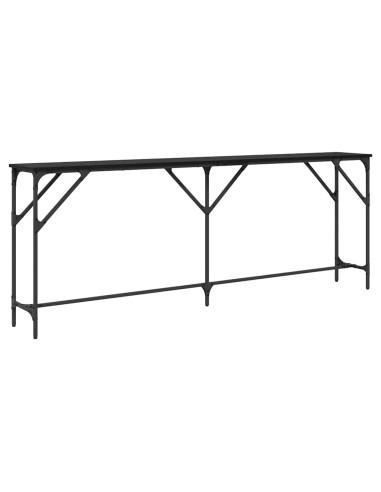 Tavolo consolle Rovere nero 200 x 29 x 75 cm