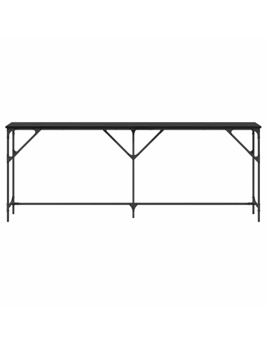Tavolo consolle Rovere nero 200 x 29 x 75 cm