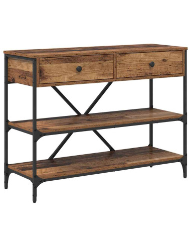 Tavolo consolle con cassetto Marrone 100 x 34,5 x 75 cm legno