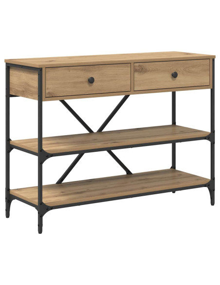 Tavolo consolle con cassetto Marrone 100 x 34,5 x 75 cm legno
