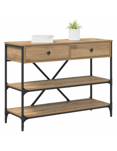 Tavolo consolle con cassetto Marrone 100 x 34,5 x 75 cm legno