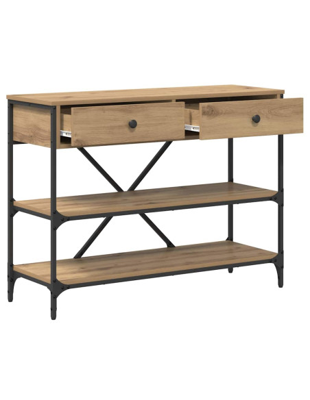 Tavolo consolle con cassetto Marrone 100 x 34,5 x 75 cm legno