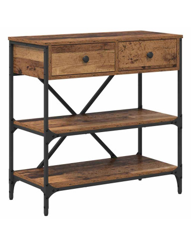 Tavolo consolle con cassetto Marrone 100 x 34,5 x 75 cm legno