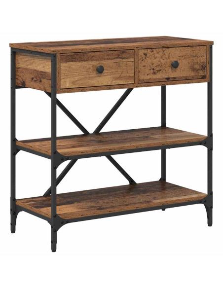 Tavolo consolle con cassetto Marrone 100 x 34,5 x 75 cm legno