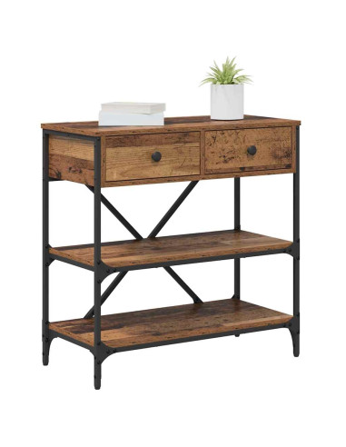 Tavolo consolle con cassetto Marrone 100 x 34,5 x 75 cm legno
