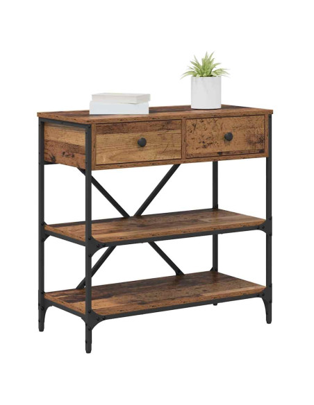 Tavolo consolle con cassetto Marrone 100 x 34,5 x 75 cm legno
