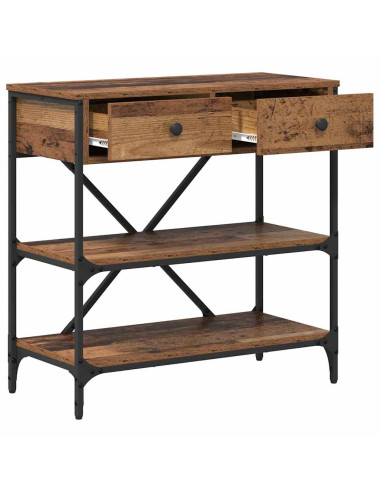 Tavolo consolle con cassetto Marrone 100 x 34,5 x 75 cm legno