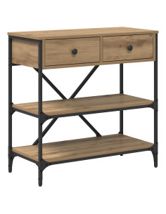 Tavolo consolle con cassetto Marrone 100 x 34,5 x 75 cm legno 2