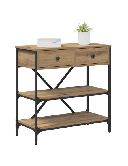Tavolo consolle con cassetto Marrone 100 x 34,5 x 75 cm legno