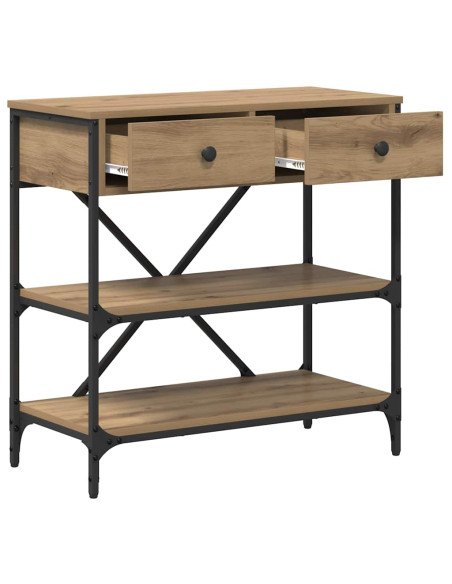 Tavolo consolle con cassetto Marrone 100 x 34,5 x 75 cm legno