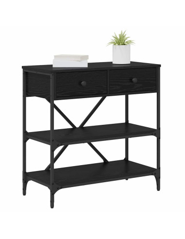Tavolo consolle Rovere Nero 100 x 34,5 x 75 cm legno