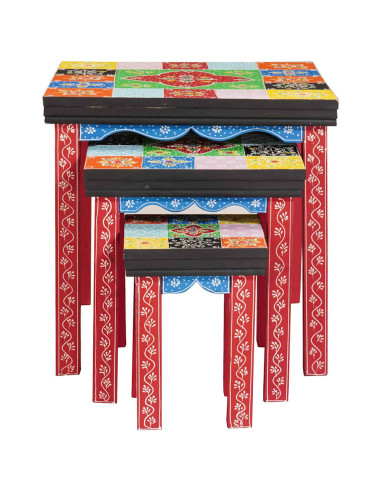 Tavolo quadrato 3 pcs Multicolore
