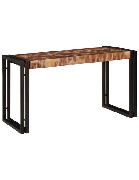 Tavolo Nesting 3 pcs Legno Riciclato Massello e Metallo