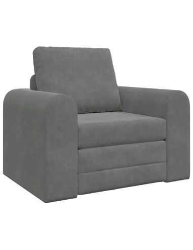 Divano letto Grigio scuro 98 x 71 x 83 cm Velluto