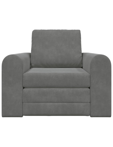 Divano letto Grigio scuro 98 x 71 x 83 cm Velluto