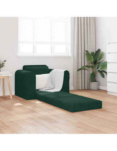 Divano letto Verde Scuro 98 x 71 x 83 cm Velluto
