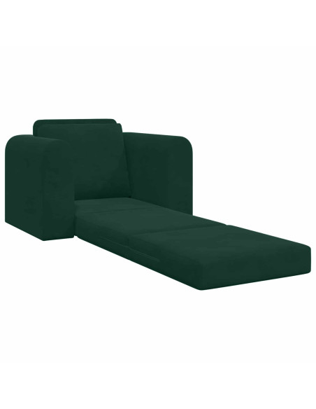Divano letto Verde Scuro 98 x 71 x 83 cm Velluto