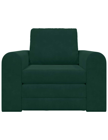 Divano letto Verde Scuro 98 x 71 x 83 cm Velluto