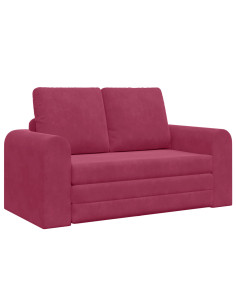 Divano letto 60cm Rosso Vino Velluto 2