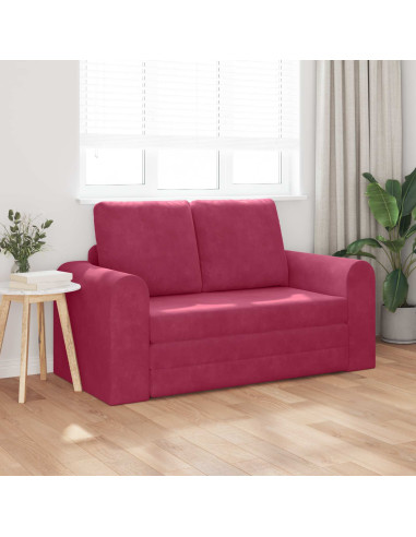 Divano letto 60cm Rosso Vino Velluto