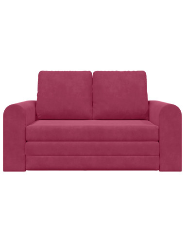 Divano letto 60cm Rosso Vino Velluto