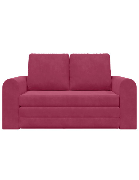 Divano letto 60cm Rosso Vino Velluto