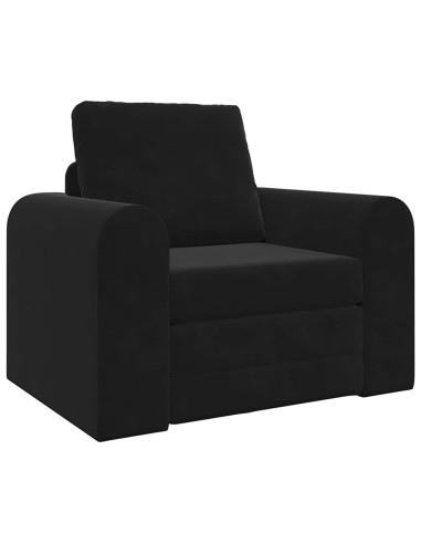 Divano letto Nero 98 x 71 x 83 cm Velluto