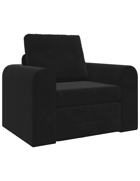 Divano letto Nero 98 x 71 x 83 cm Velluto