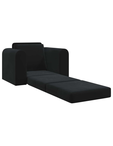 Divano letto Nero 98 x 71 x 83 cm Velluto