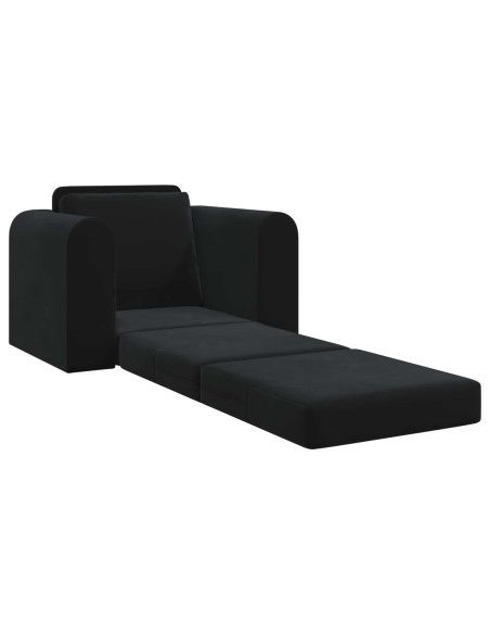 Divano letto Nero 98 x 71 x 83 cm Velluto