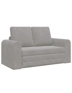 Divano letto 60cm Grigio chiaro Velluto 2