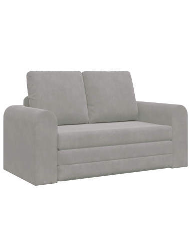 Divano letto 60cm Grigio chiaro Velluto