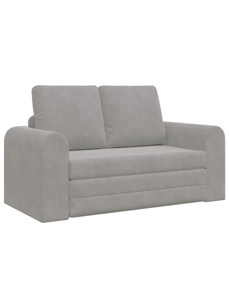 Divano letto 60cm Grigio chiaro Velluto