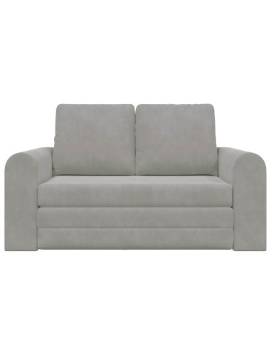 Divano letto 60cm Grigio chiaro Velluto