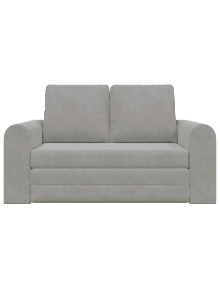 Divano letto 60cm Grigio chiaro Velluto