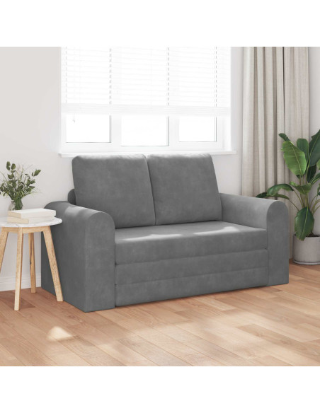 Divano letto 60cm Grigio scuro Velluto