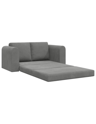 Divano letto 60cm Grigio scuro Velluto