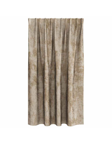 Tende in Velluto con tende 2 pcs Champagne 140 x 140 cm Velluto
