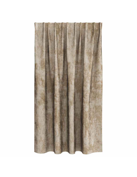 Tende in Velluto con tende 2 pcs Champagne 140 x 140 cm Velluto