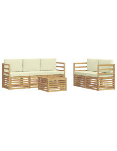 Set divani Legno di Acacia Massello 2