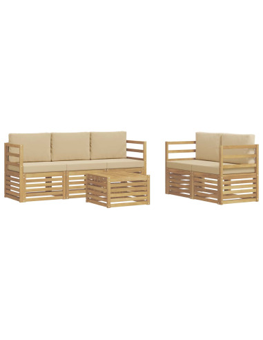 Set divani Legno di Acacia Massello