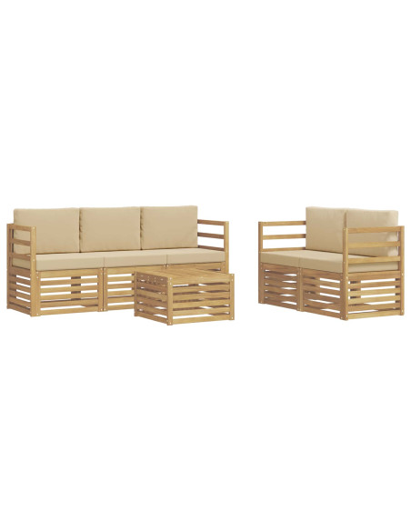 Set divani Legno di Acacia Massello