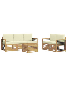 Set divani Legno di Acacia Massello 2