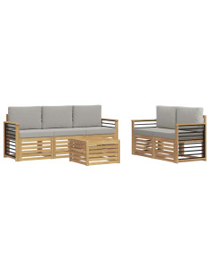 Set divani Legno di Acacia Massello 2