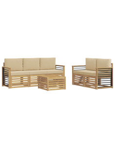 Set divani Legno di Acacia Massello 2