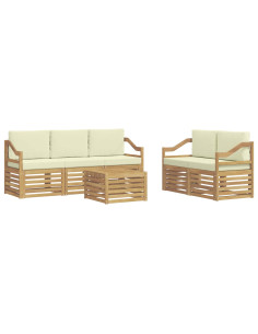Set divani Legno di Acacia Massello 2