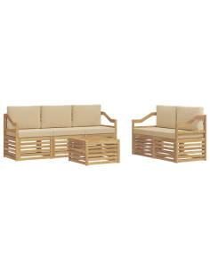 Set divani Legno di Acacia Massello 2