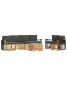 Set divani Legno di Acacia Massello 2